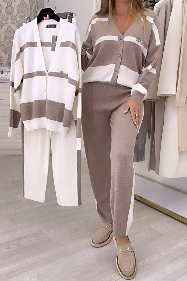 Helena | Stilvolles Strick Zweiteiler Set für Damen