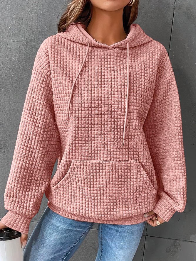 Regine | Stilvoller Damenpulli im Waffeldesign