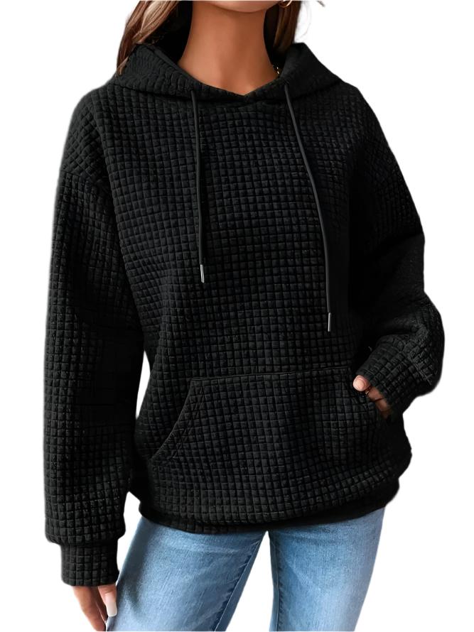 Regine | Stilvoller Damenpulli im Waffeldesign