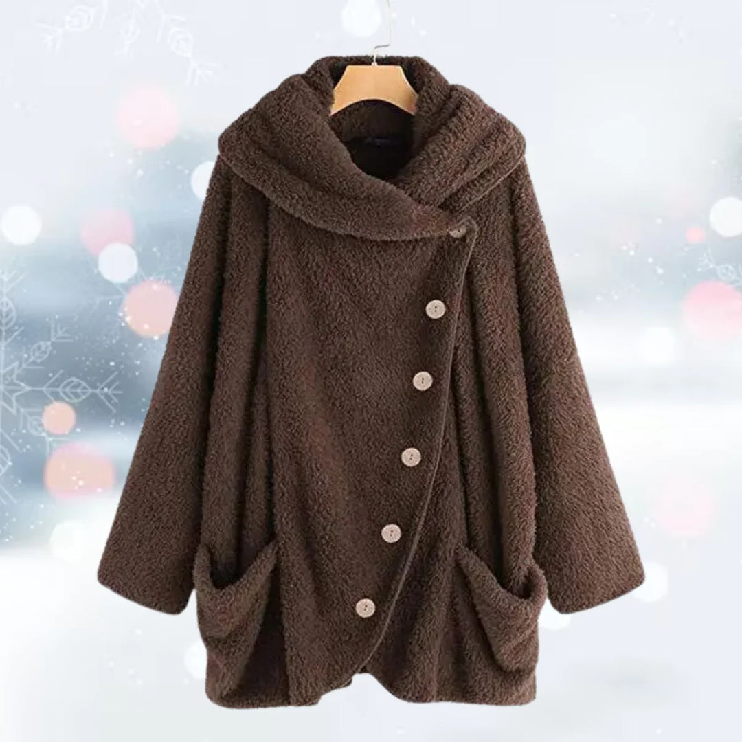 Alessandra | Die neue Mode Nach unten drehen Plüsch Weste Jacke