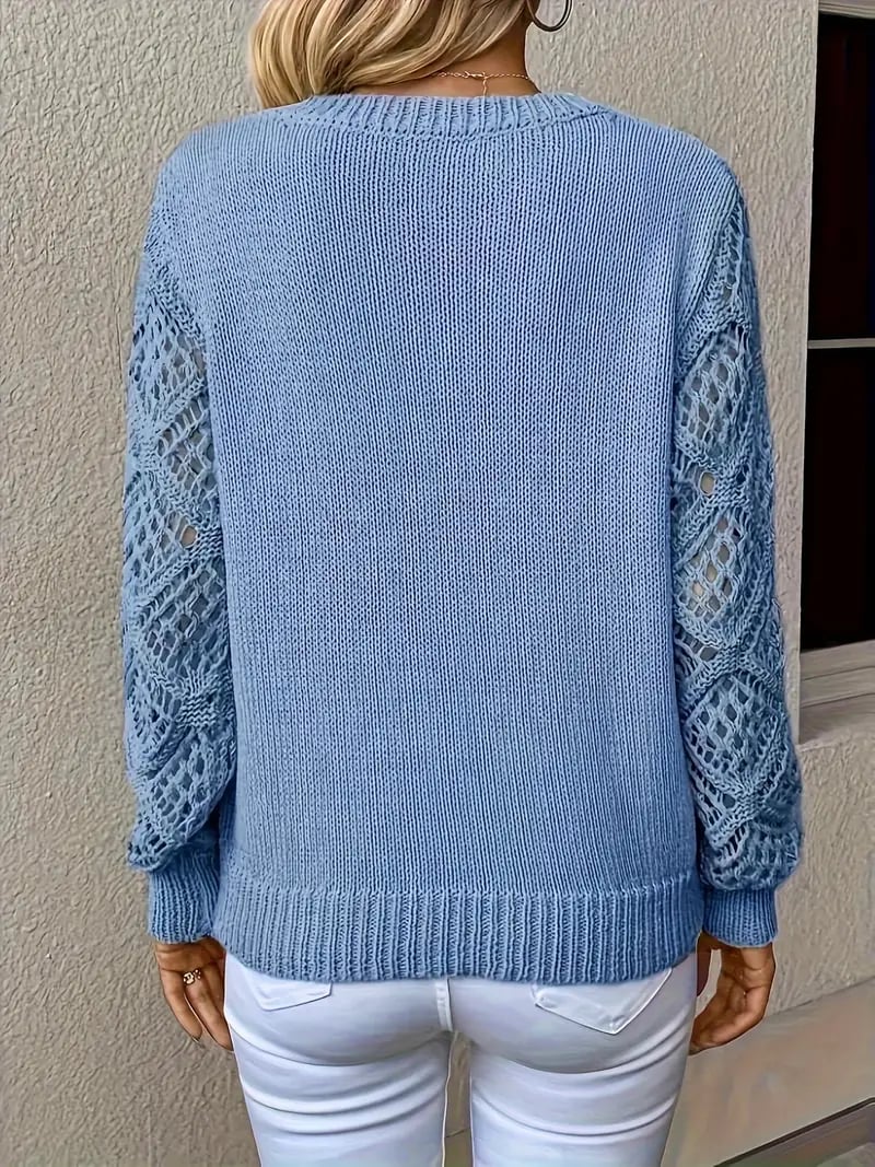 Denise | Sweatshirt mit zarter Spitzenverzierung