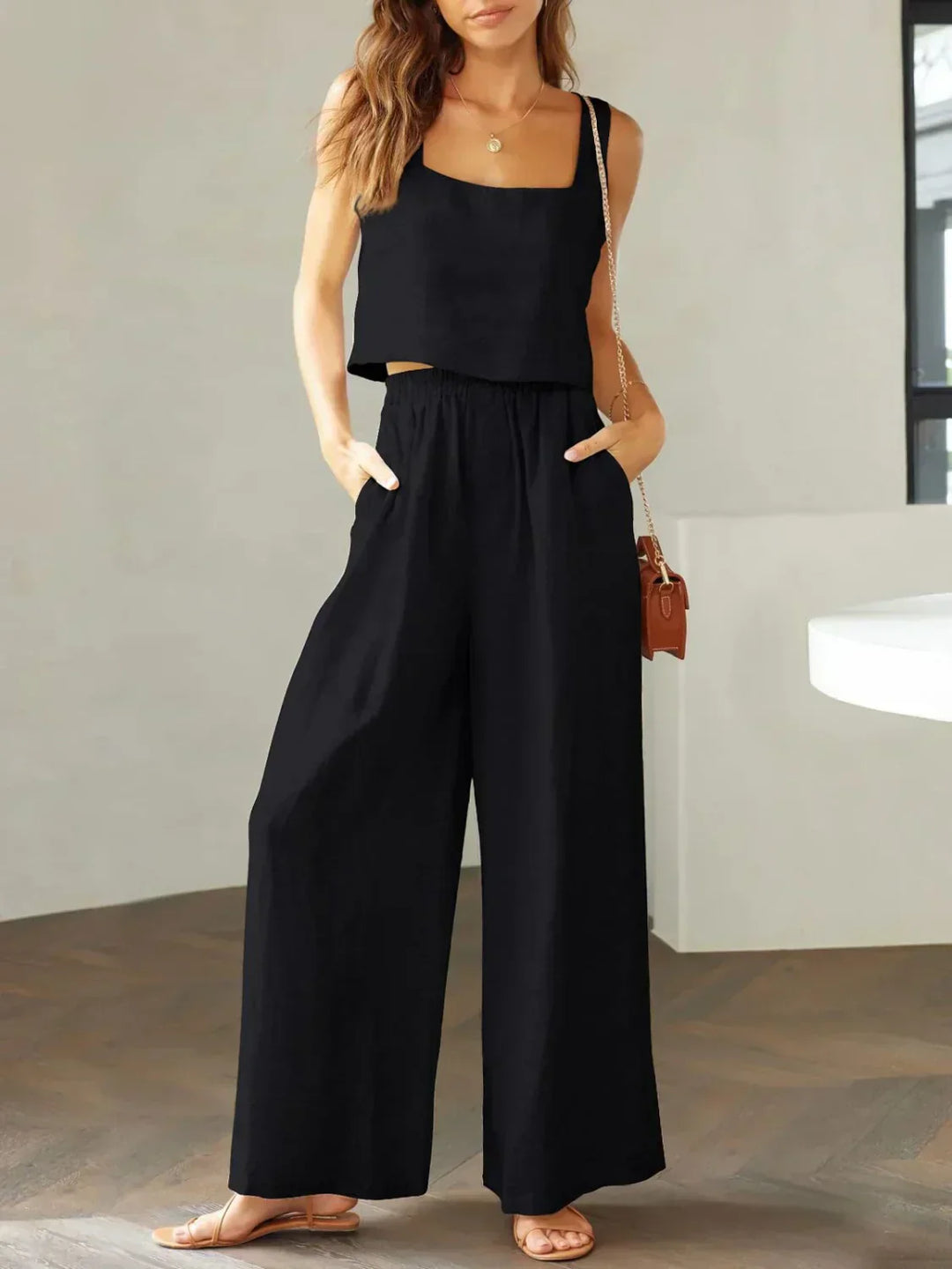 Sofia | Komfortables Damen Set aus Top und Hose