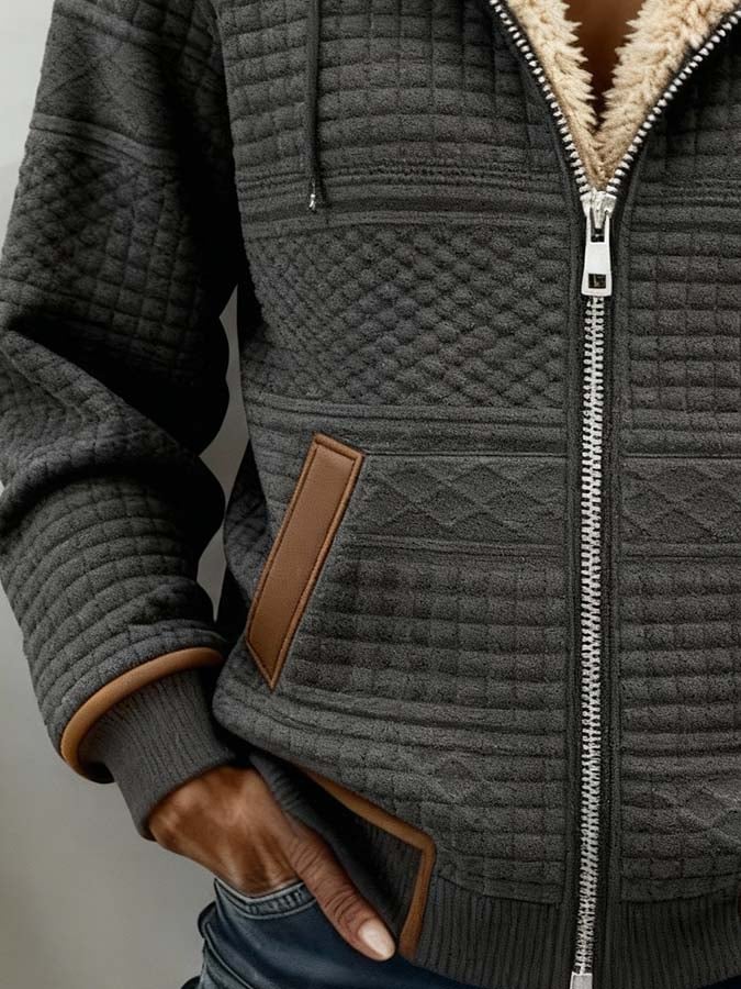 Alina | Casual Jacke Damen mit Patchwork und Farbblockdesign