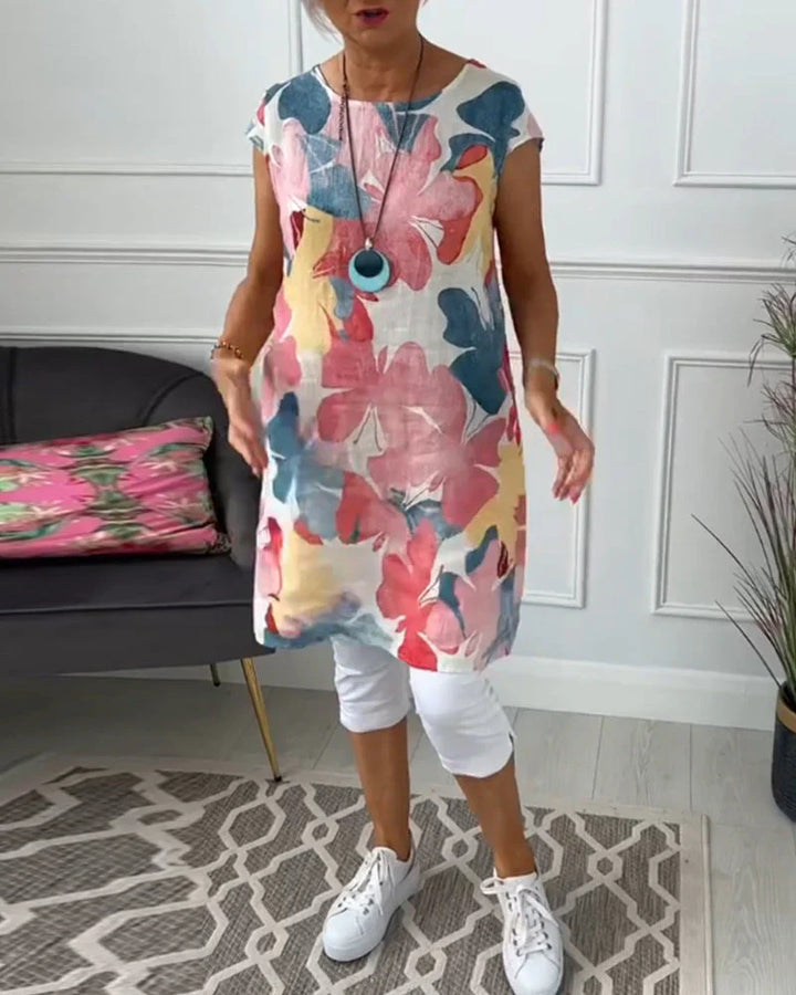 Caren | Lange Bluse mit fließendem Schnitt