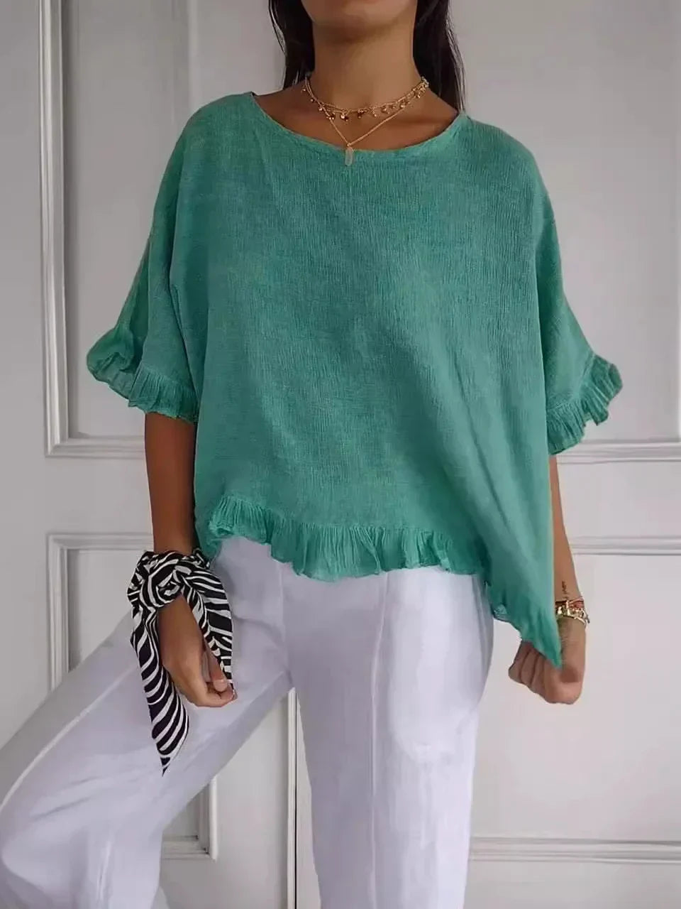Analisa | Bluse mit femininen Rüschen