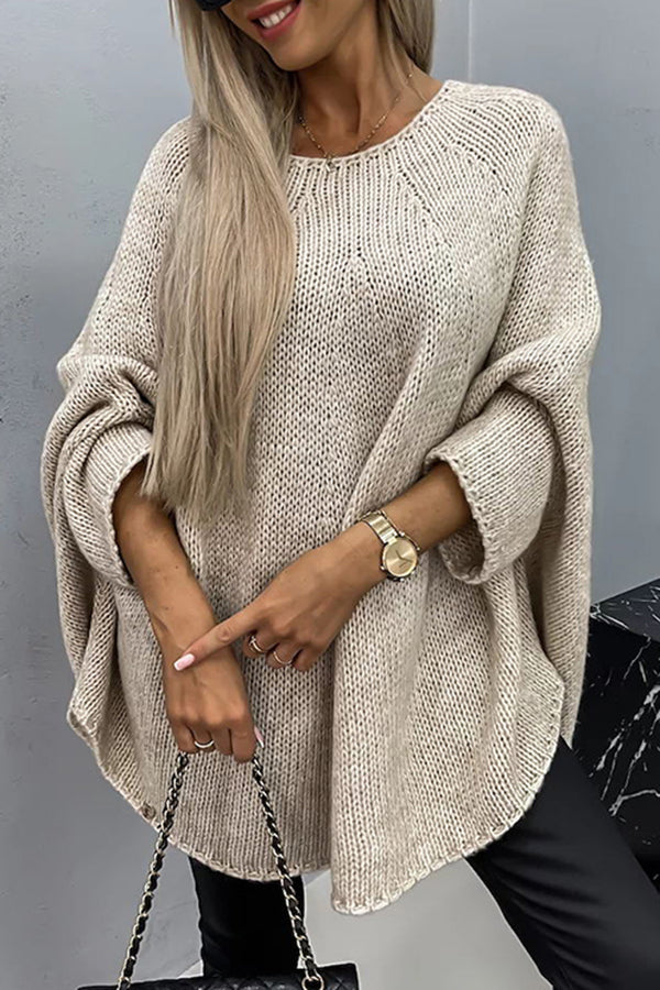 Chantal | Gemütlicher Strickpullover in Beige