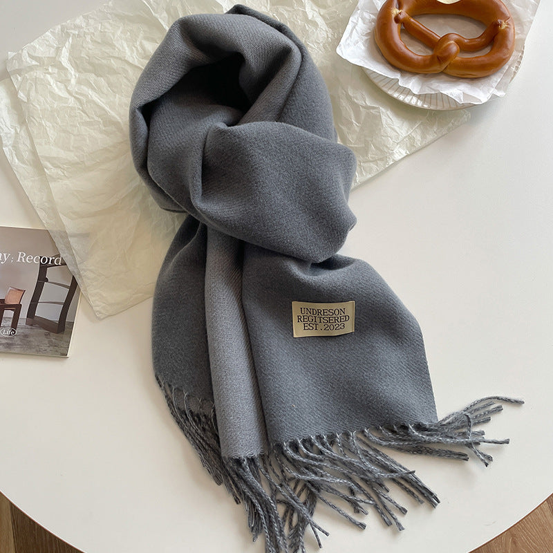 Kaschmirschal mit Fransen für stilvolle Looks
