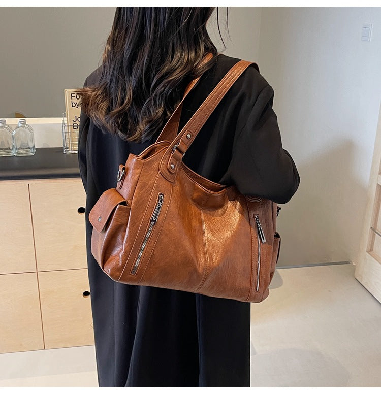 Novira Leder Tragetasche für Alltag und Arbeit