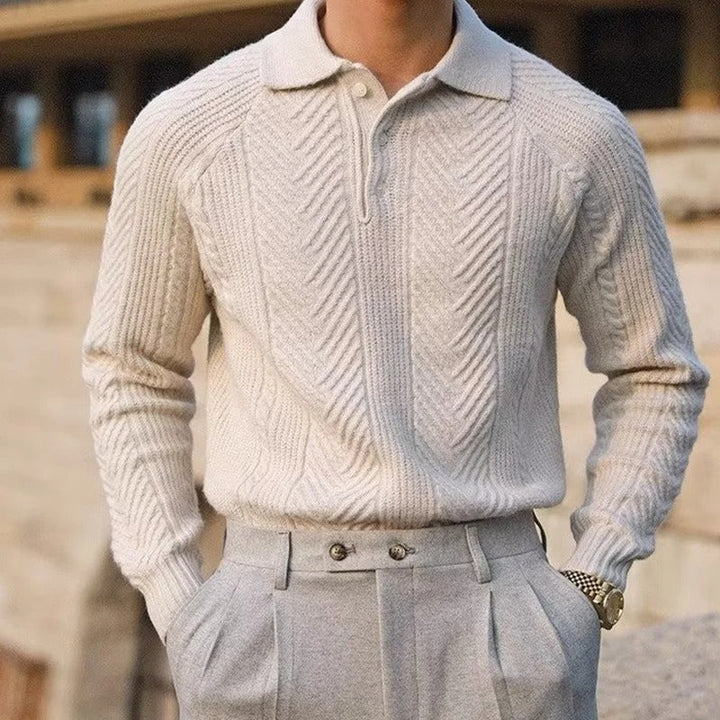 Robinson | Ikonischer Herrenpullover mit Strickmuster