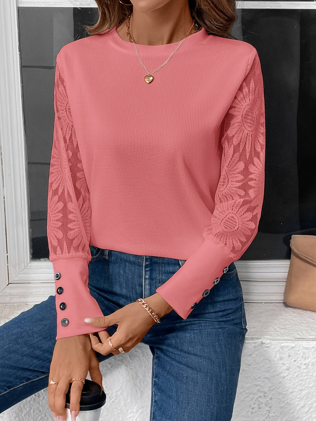 Matilda | Elegantes Top mit transparenten Ärmeln