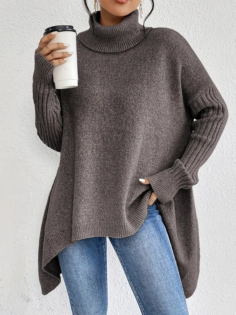 Clara | Warmer Damen Rollkragenpullover mit Komfortschnitt