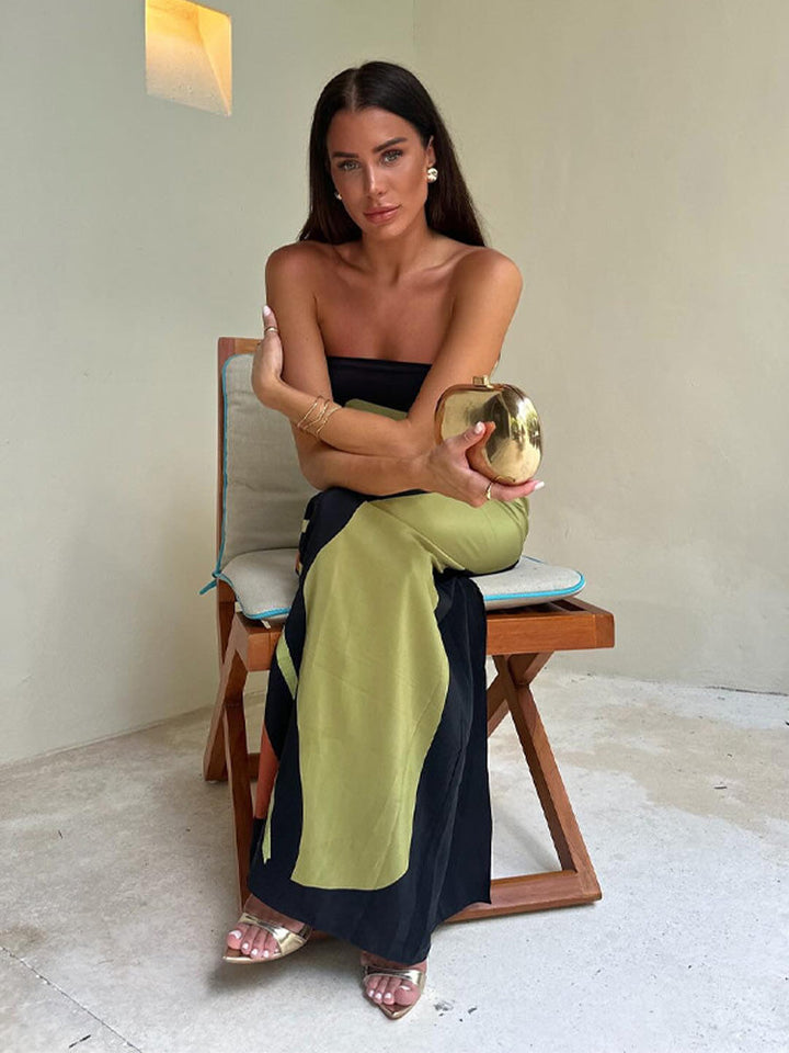 Gala | Elegantes langes Kleid mit schönem Druck