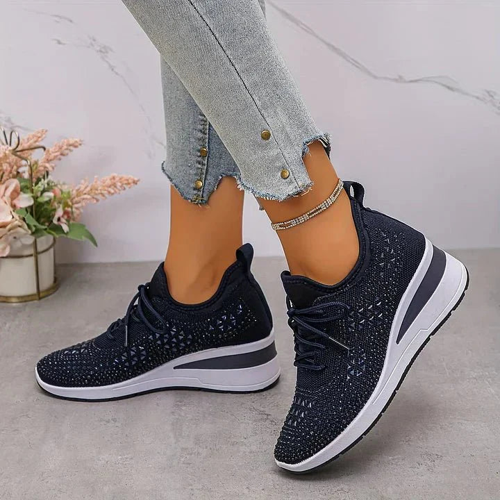 Elena | Funkelnde Damen-Sneakers modern & cozy