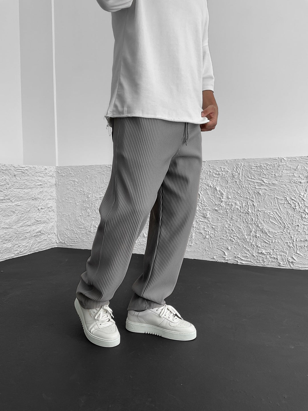 Christophe | Modische Hosen mit weitem Bein und elastischem Bund