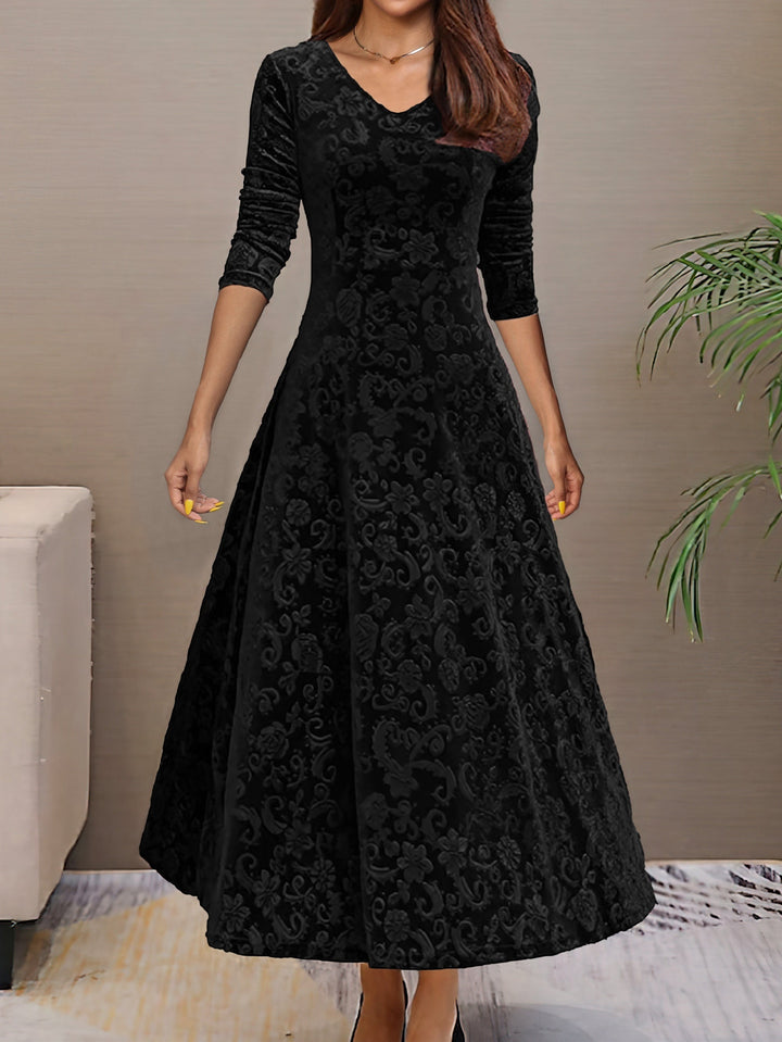 Amelia | Stilvolles Samtkleid Damen elegant chic