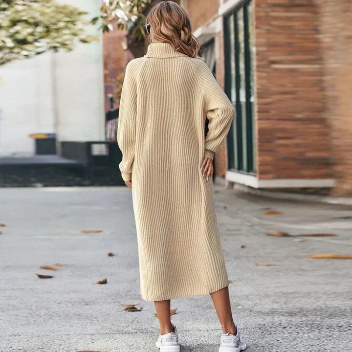 Dina | Langes Strickkleid Damen modern & stilvoll tragbar