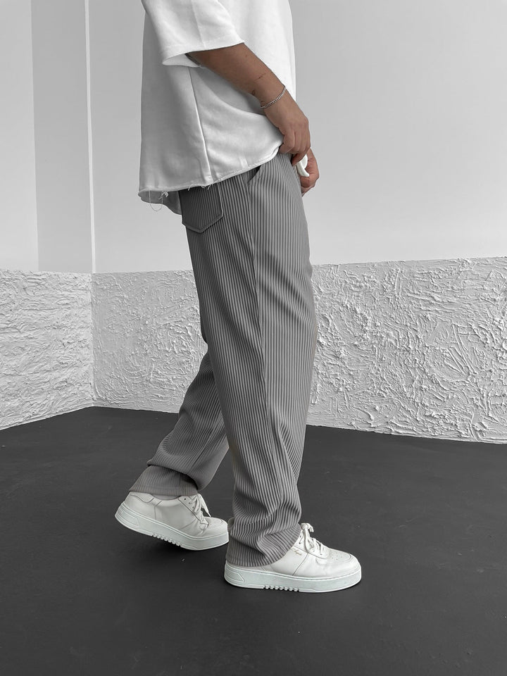 Christophe | Modische Hosen mit weitem Bein und elastischem Bund