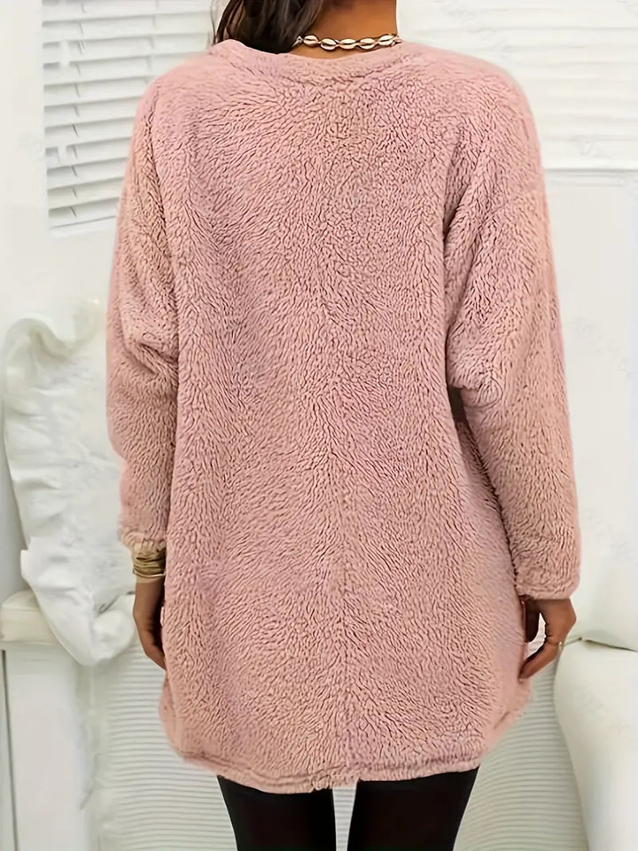 Elfrieda | Flauschiger Fleecepullover für Damen