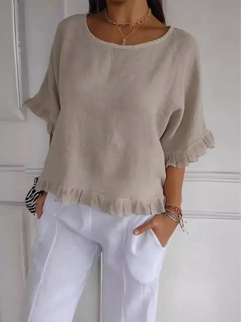 Analisa | Bluse mit femininen Rüschen