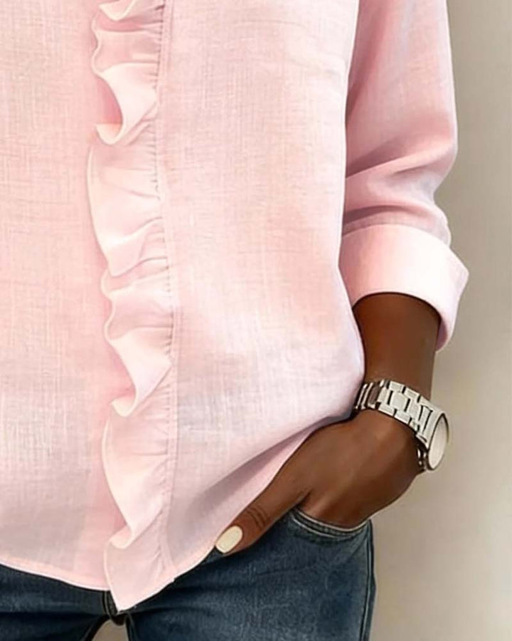 Lina | Zeitlose Damenbluse mit Volantdetails