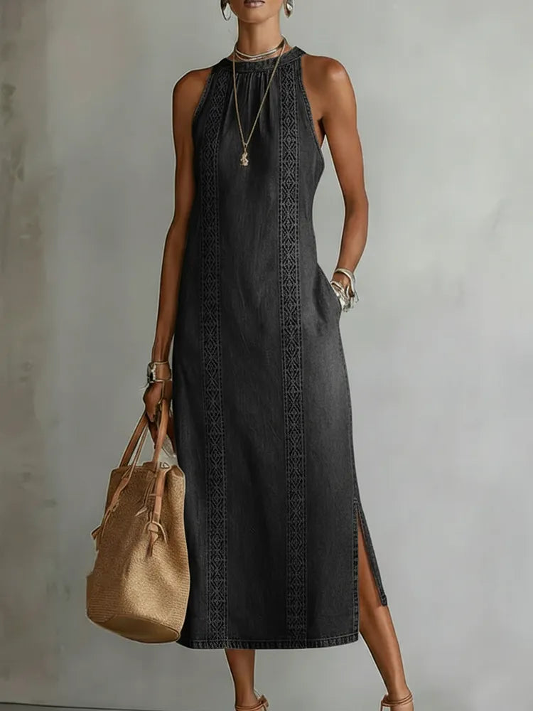 Mila | Elegantes Denim Kleid Damen Look