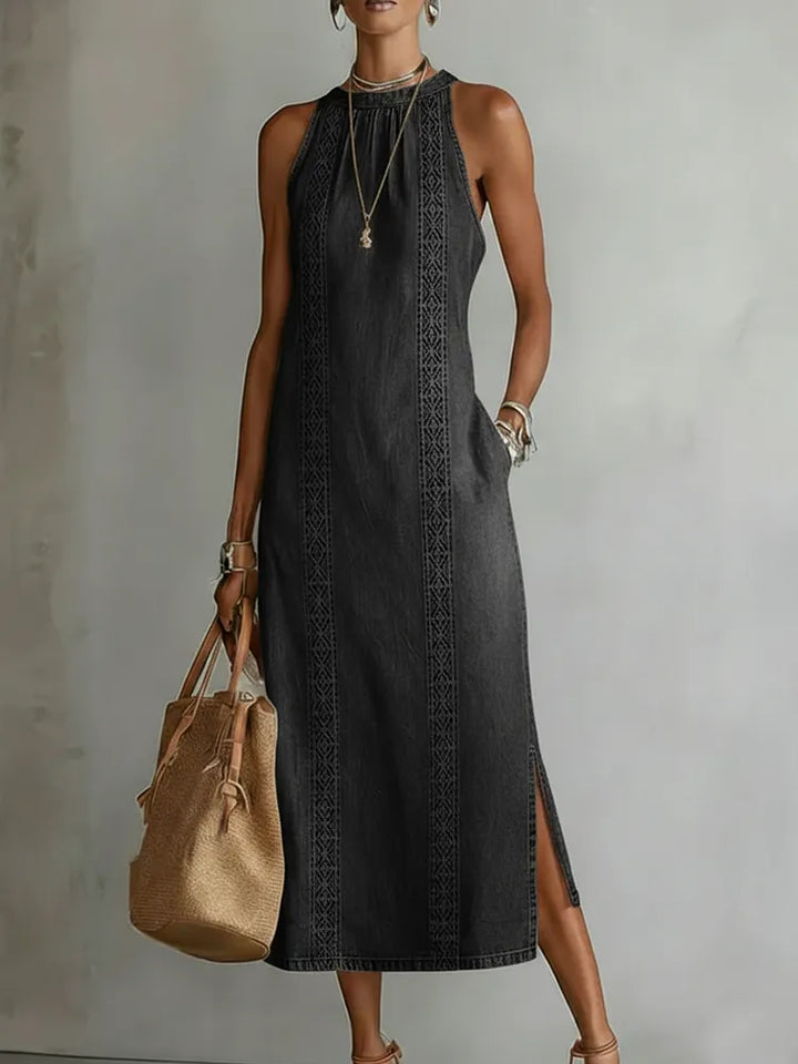 Mila | Elegantes Denim Kleid Damen Look
