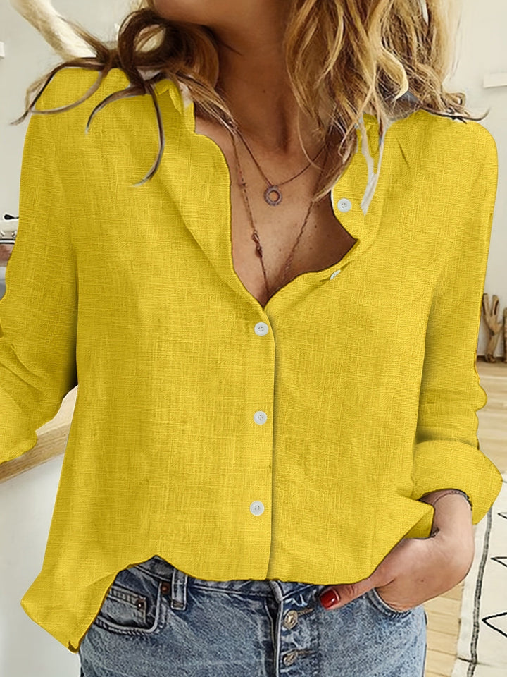 Lina | Stilvolle Button Bluse Damen Elegant