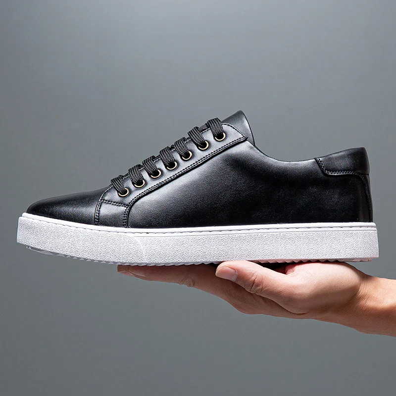 Simon | Hochwertige Herren Leder Sneakers Look