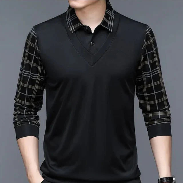 Montgomery | Langärmeliges Herren-Poloshirt mit Stil