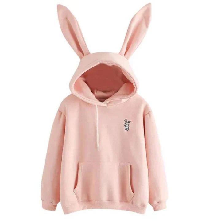 Lina | Damen Sweatshirt mit Kapuze und süßen Ohren