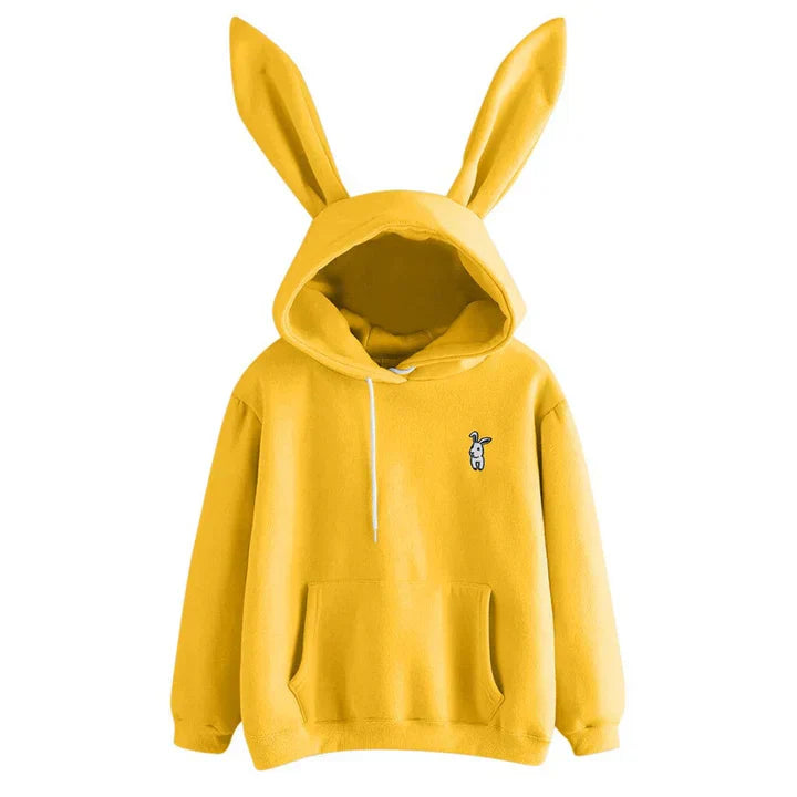 Lina | Damen Sweatshirt mit Kapuze und süßen Ohren