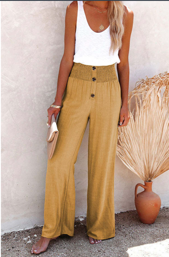 Mia | Damenhose aus Baumwolle und Leinen für heiße Sommertage