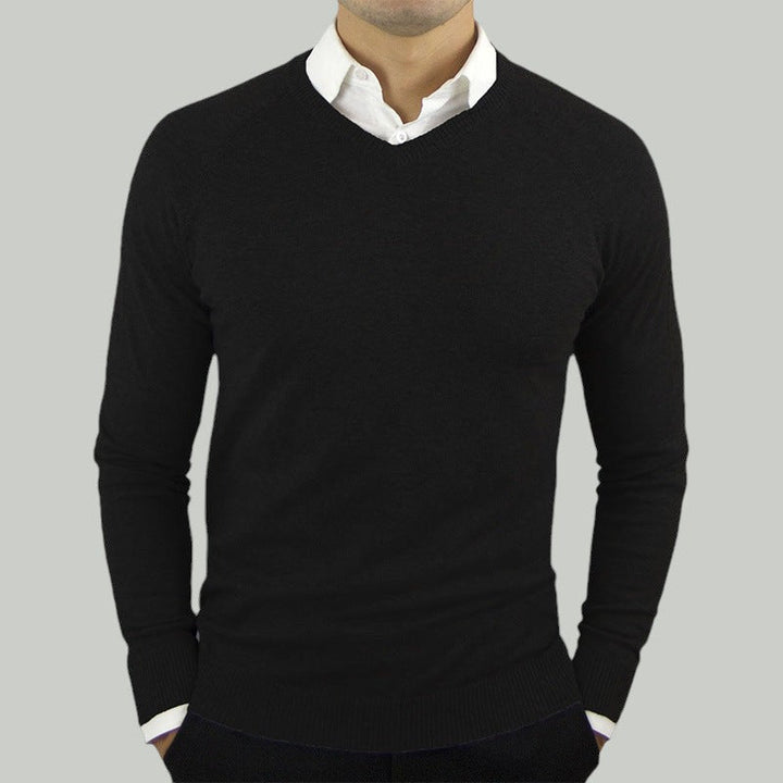 Frid | Slim Fit V-Ausschnitt Pullover für Herren