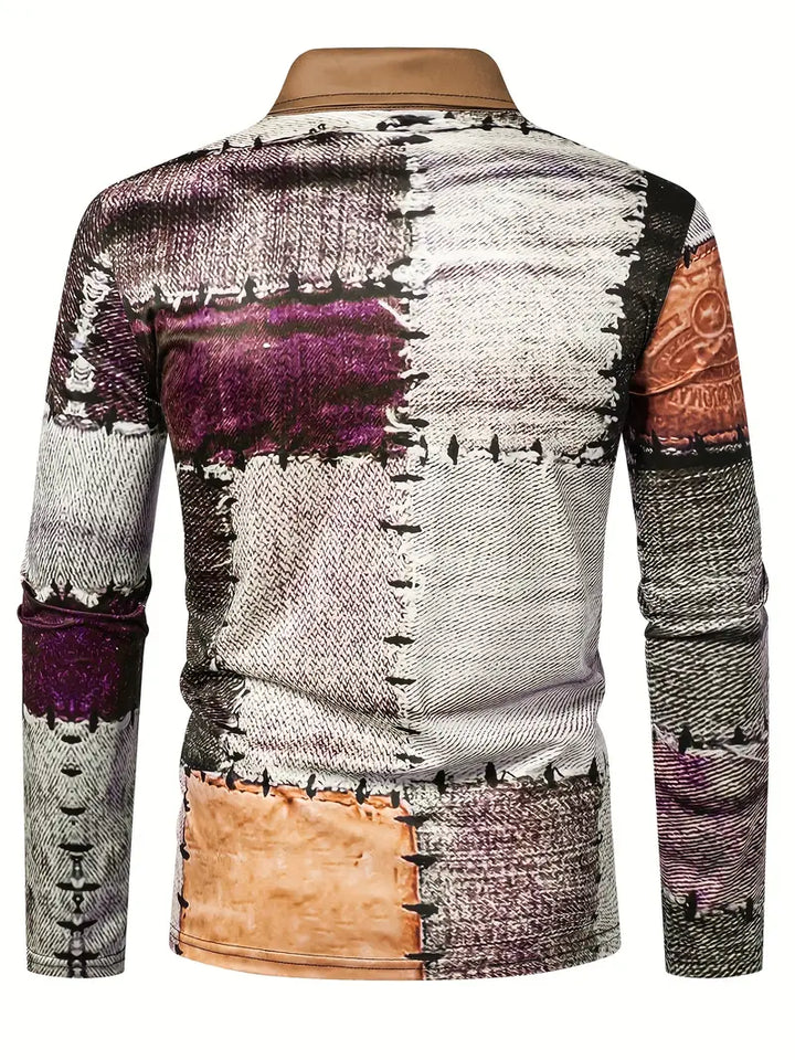 Timo | Leichtes Herrenhemd mit Kontrast und Zipper