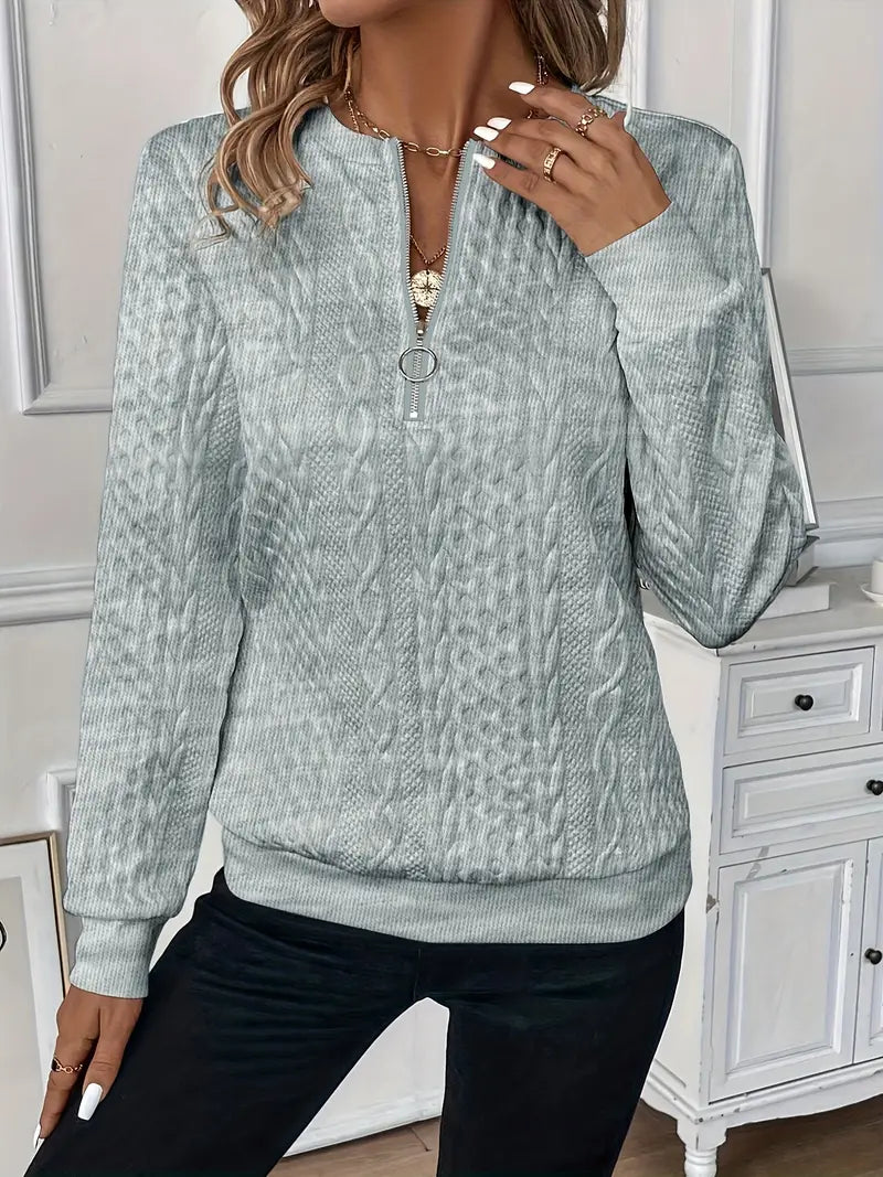 Lucia | Pullover mit Reißverschluss für Damen