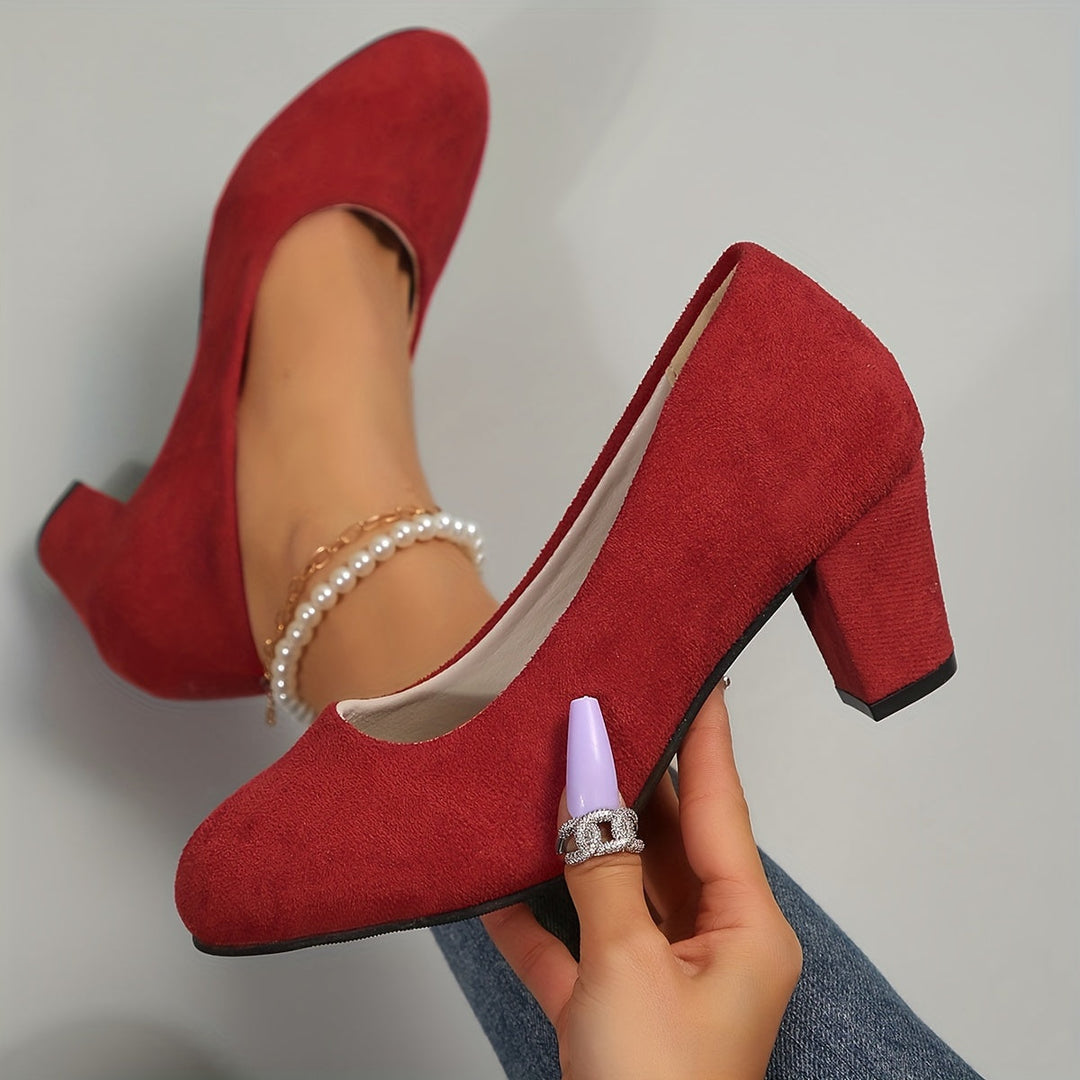 Emilia | Pumps Damen stilvoll mit breiter Spitze