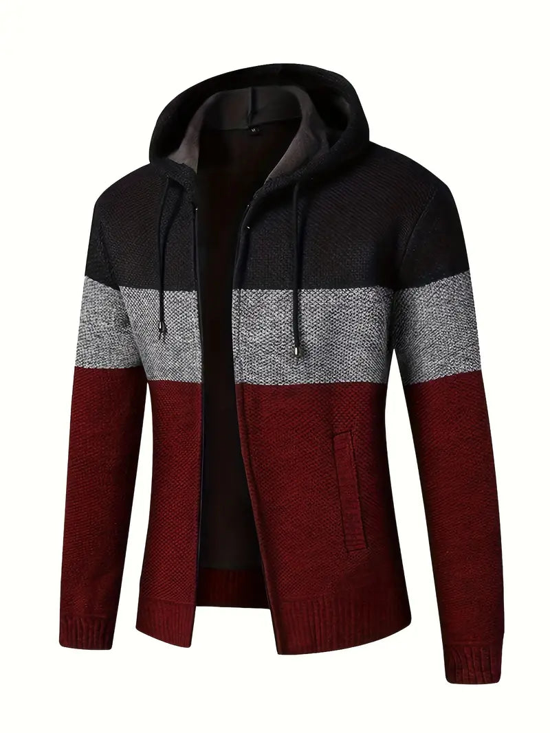 Fraser | Strickjacke mit Kapuze im Freizeitstil