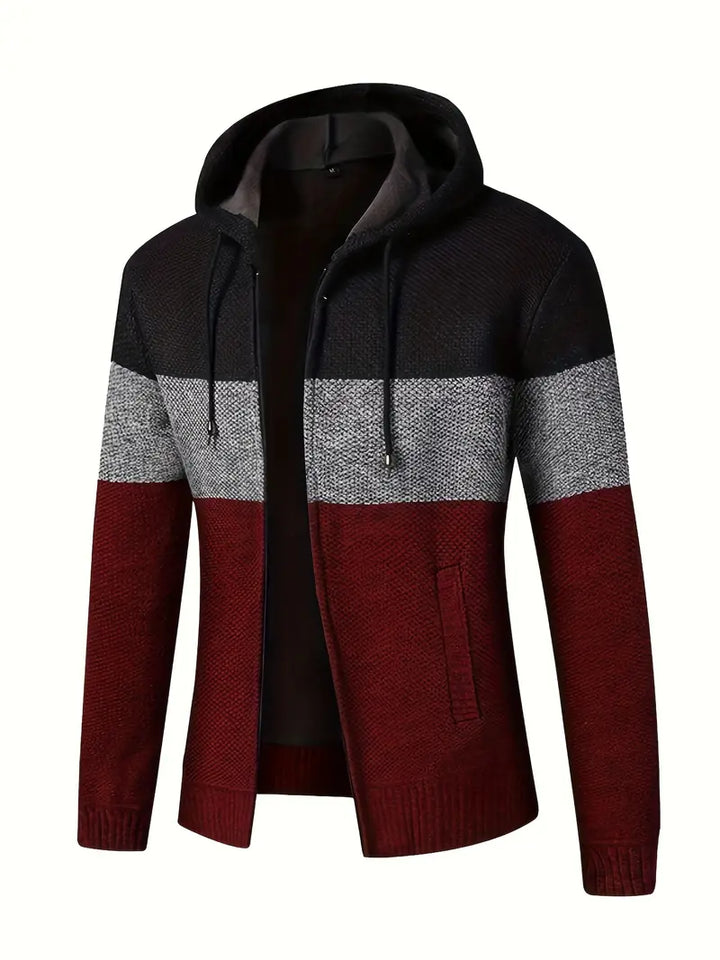 Fraser | Strickjacke mit Kapuze im Freizeitstil