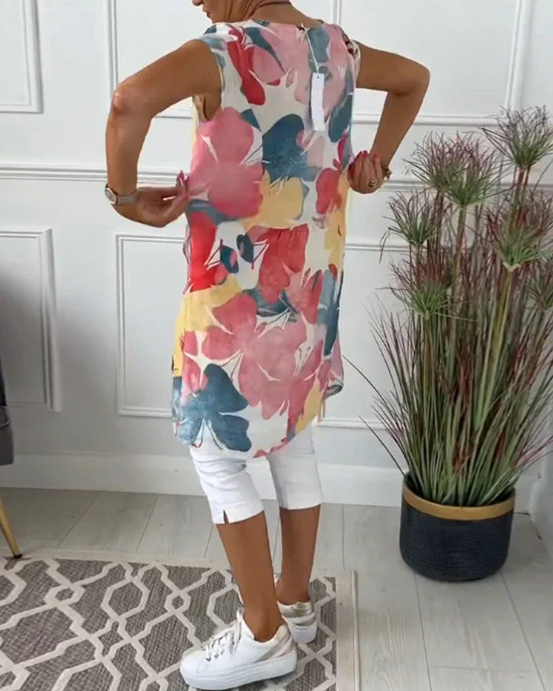 Caren | Lange Bluse mit fließendem Schnitt