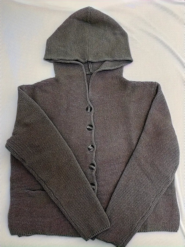 Livia | Lässige Strickjacke mit Kapuze für jeden Tag
