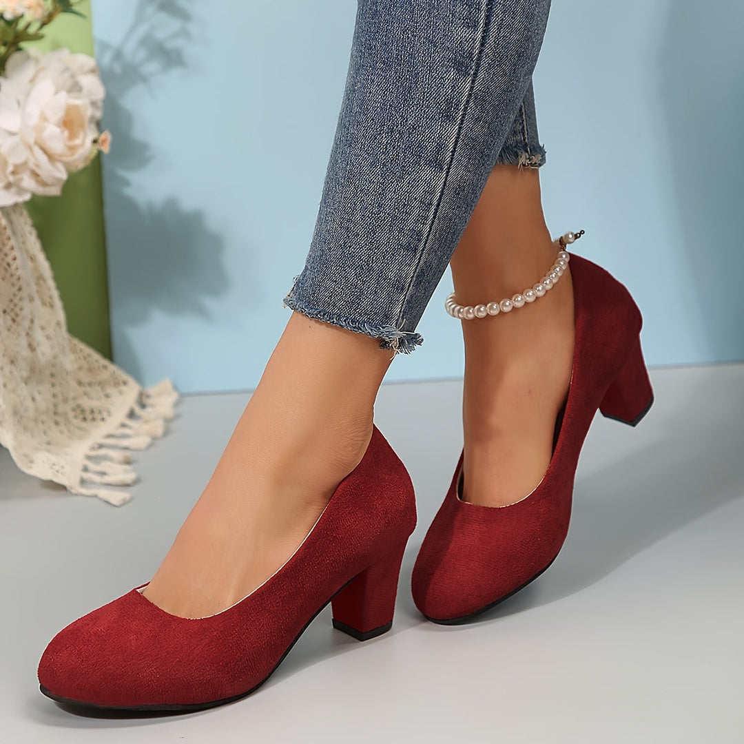 Emilia | Pumps Damen stilvoll mit breiter Spitze