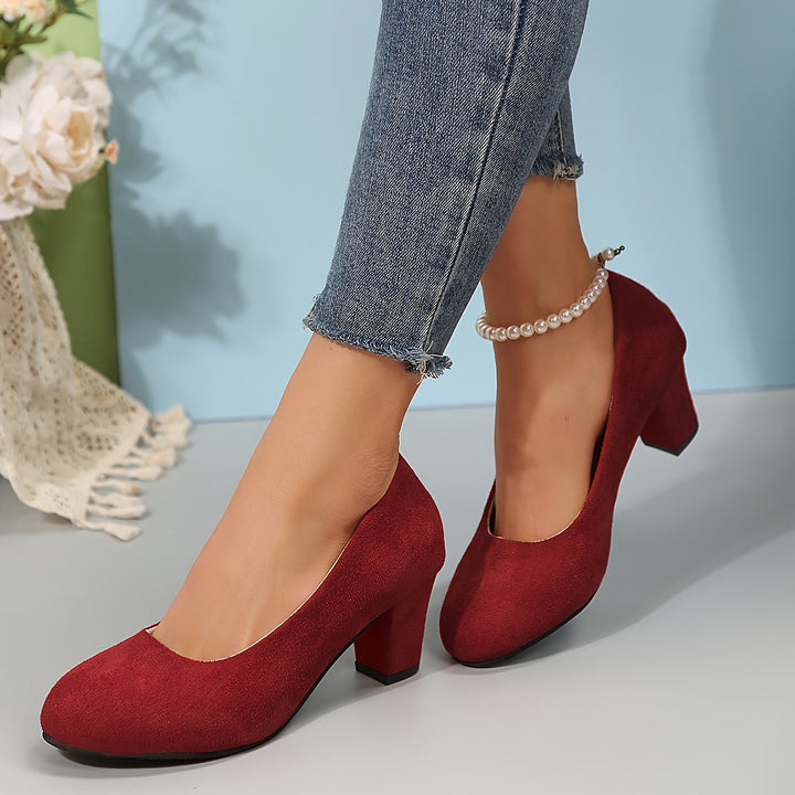 Emilia | Pumps Damen stilvoll mit breiter Spitze