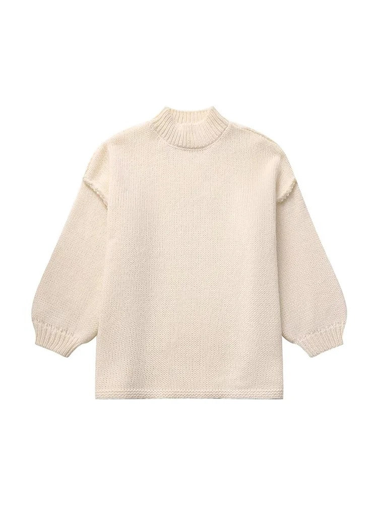 Stella | Strickpullover mit halblangem Kragen