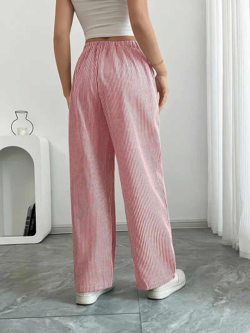 Alina | Elegante gestreifte Hose mit Taschen