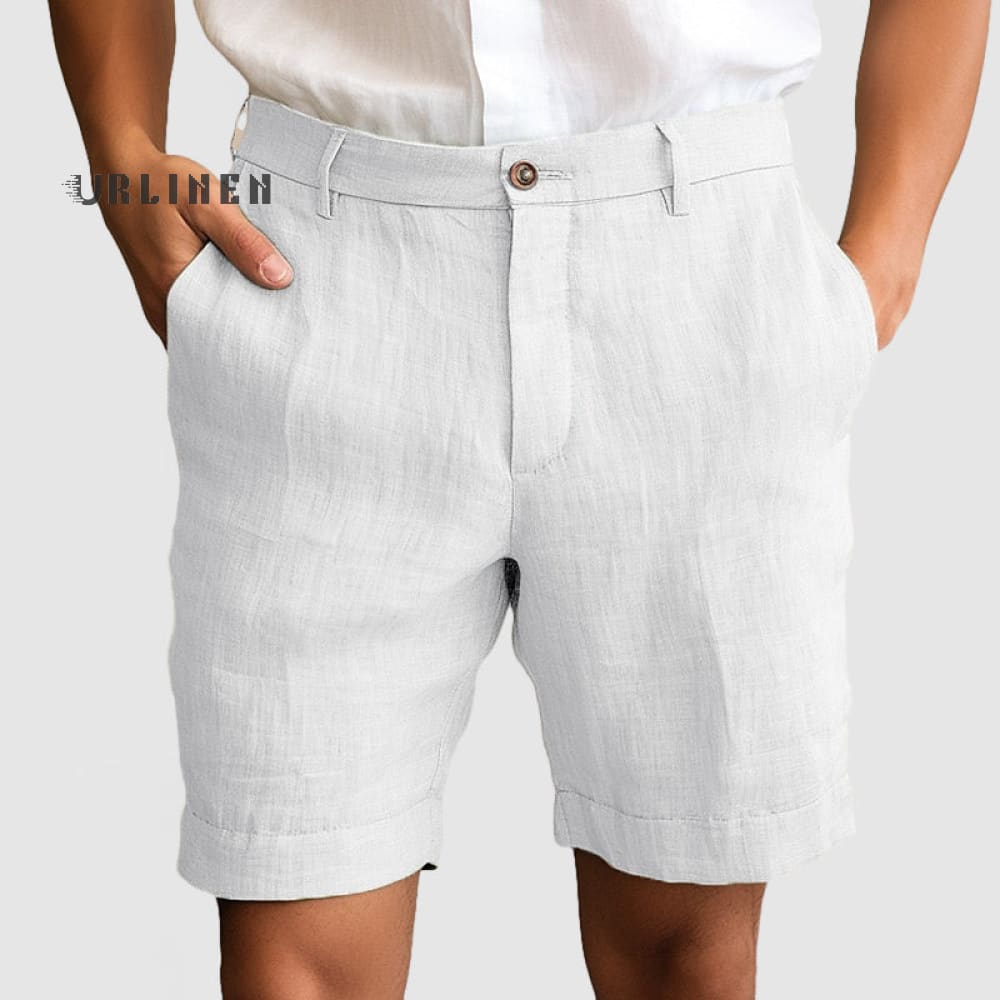 Lässige Baumwoll | Leinen-Shorts für Herren