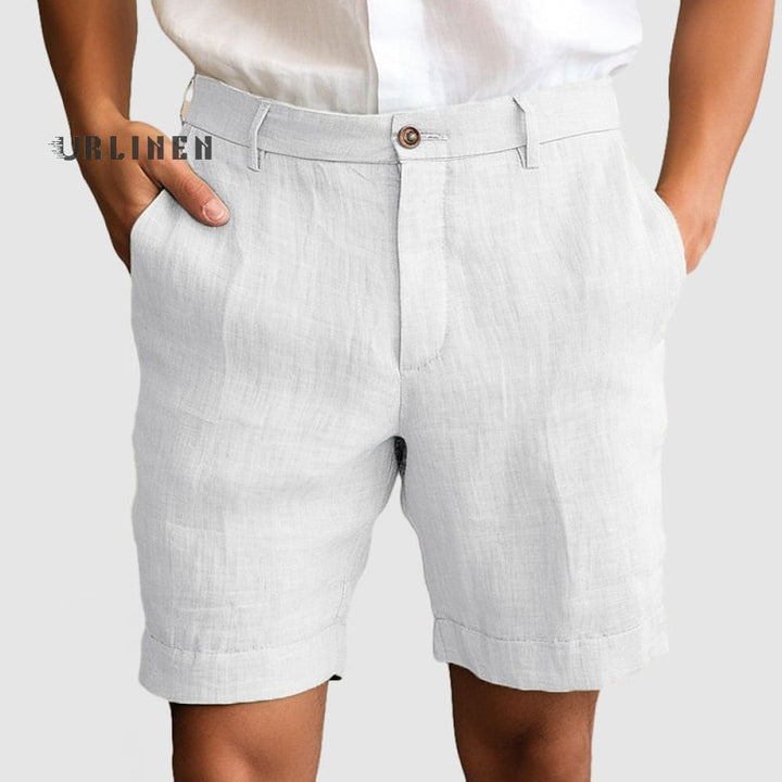 Lässige Baumwoll | Leinen-Shorts für Herren