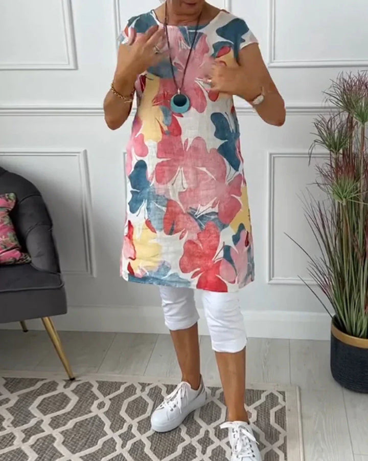 Caren | Lange Bluse mit fließendem Schnitt