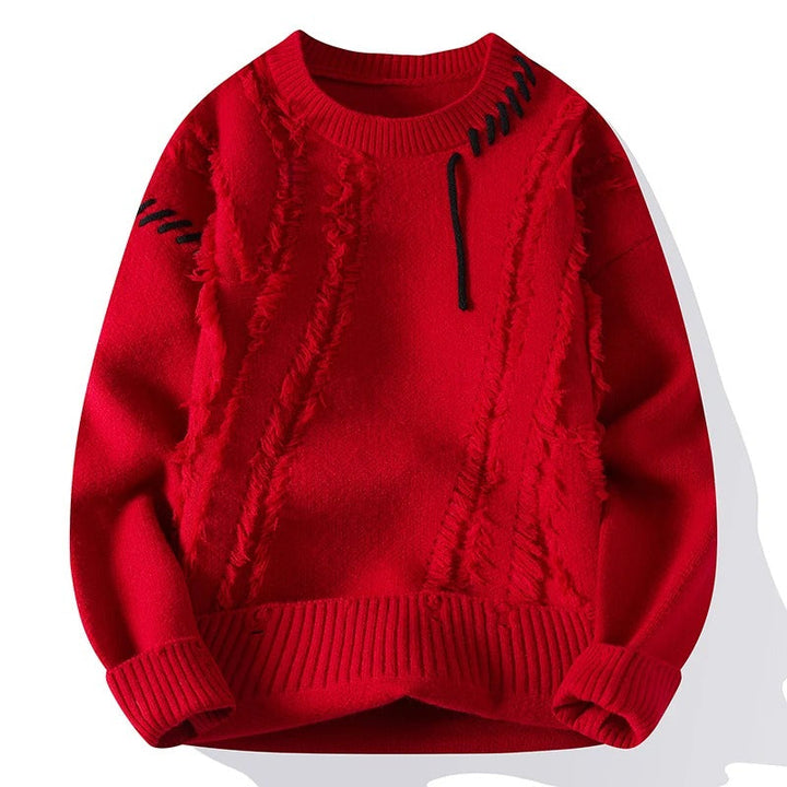 Apollo | Artisan Patchwork Pullover mit einzigartigem Design