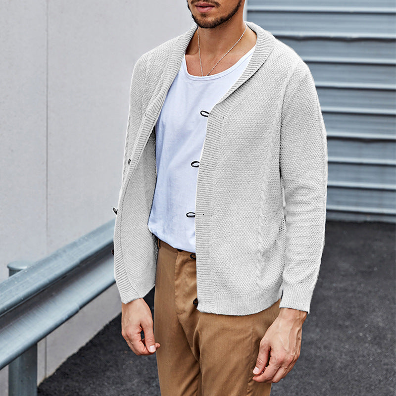 Marlon | Strickjacke mit Knöpfen und Schlaufendetail