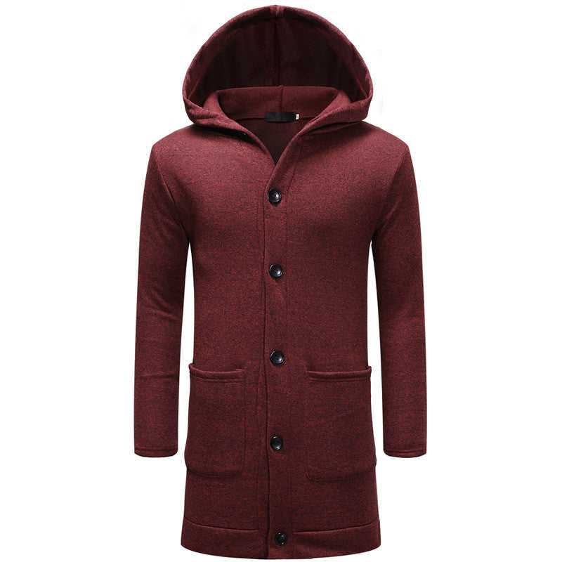 Skir | Herren Kapuzenpullover mit dicken Knöpfen